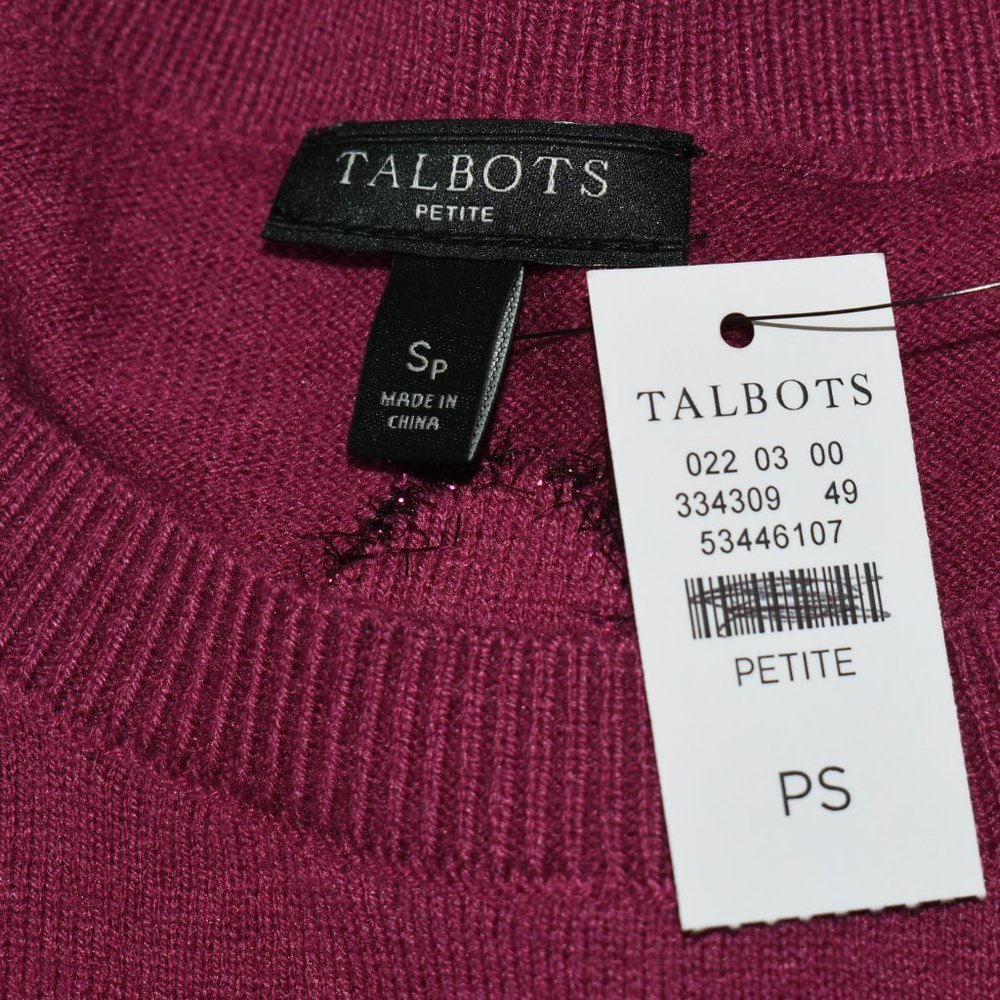 Talbots burgundy top - Picture 5 of 5